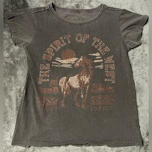 Shyanne Spirit of the West Graphic Tee - Dark Brown